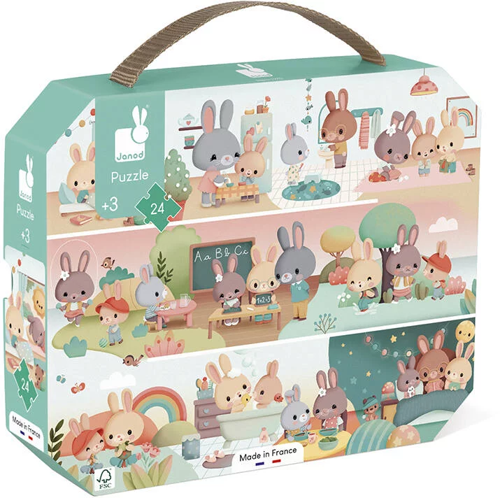 JANOD - PUZZLE UNE JOURNEE 24 PIECES