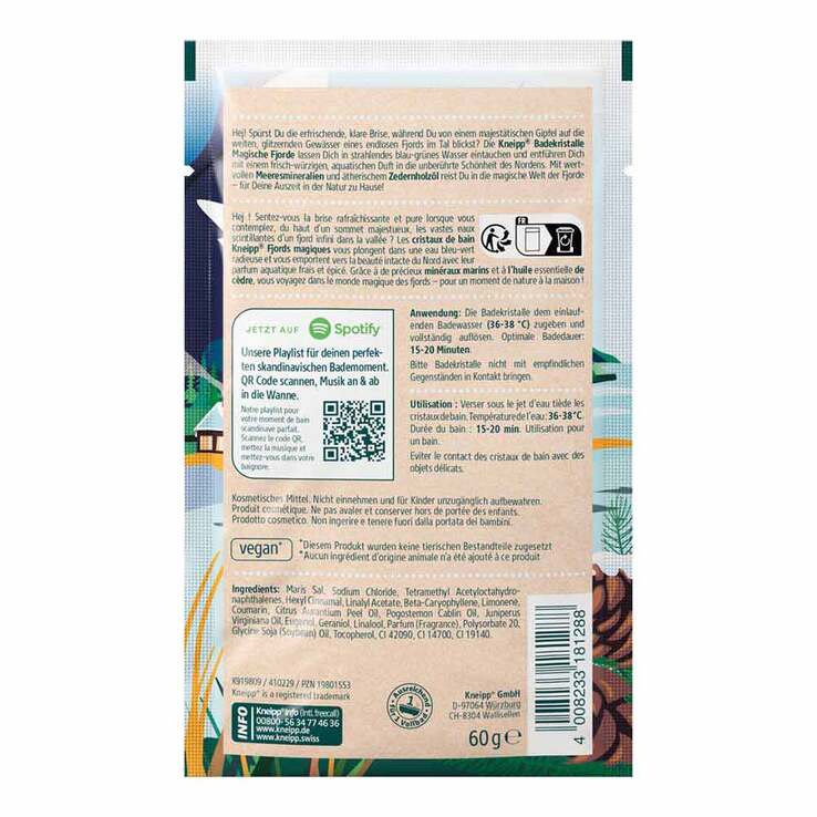 Kneipp Badekristalle Magische Fjorde, 60 g