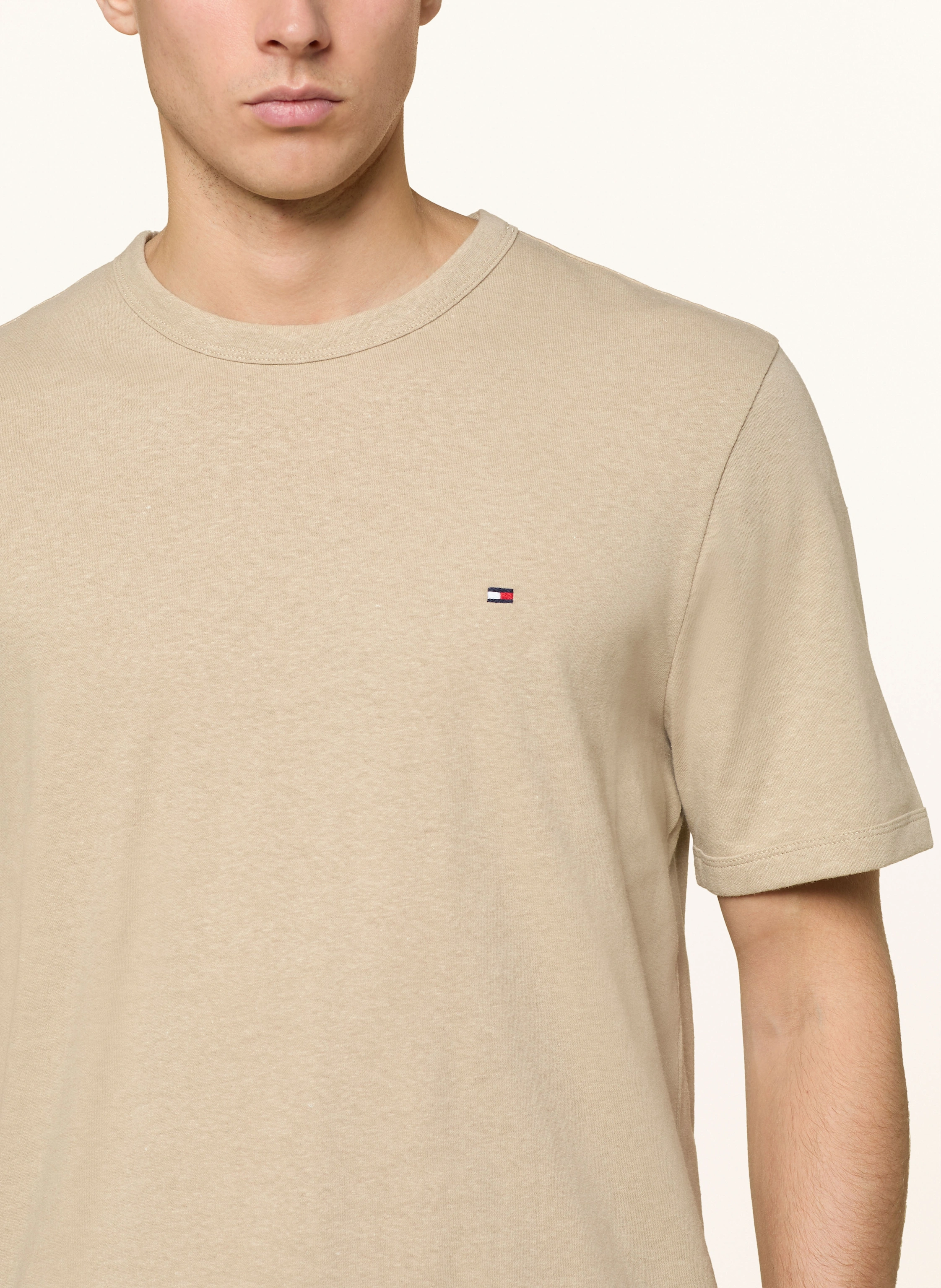 TOMMY HILFIGER T-Shirt mit Leinen