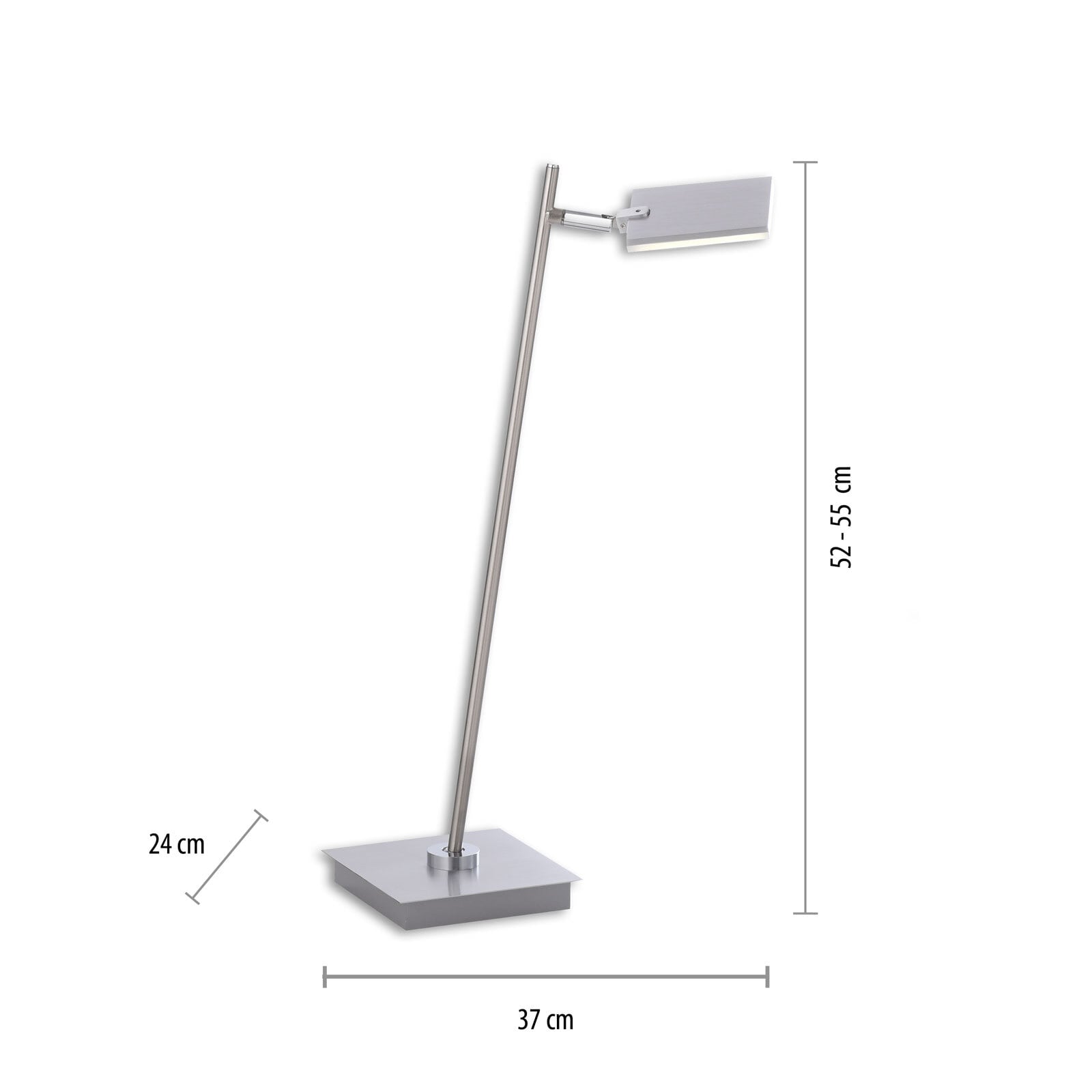 Paul Neuhaus LED Tischlampe PURE-MIRA alufarbig