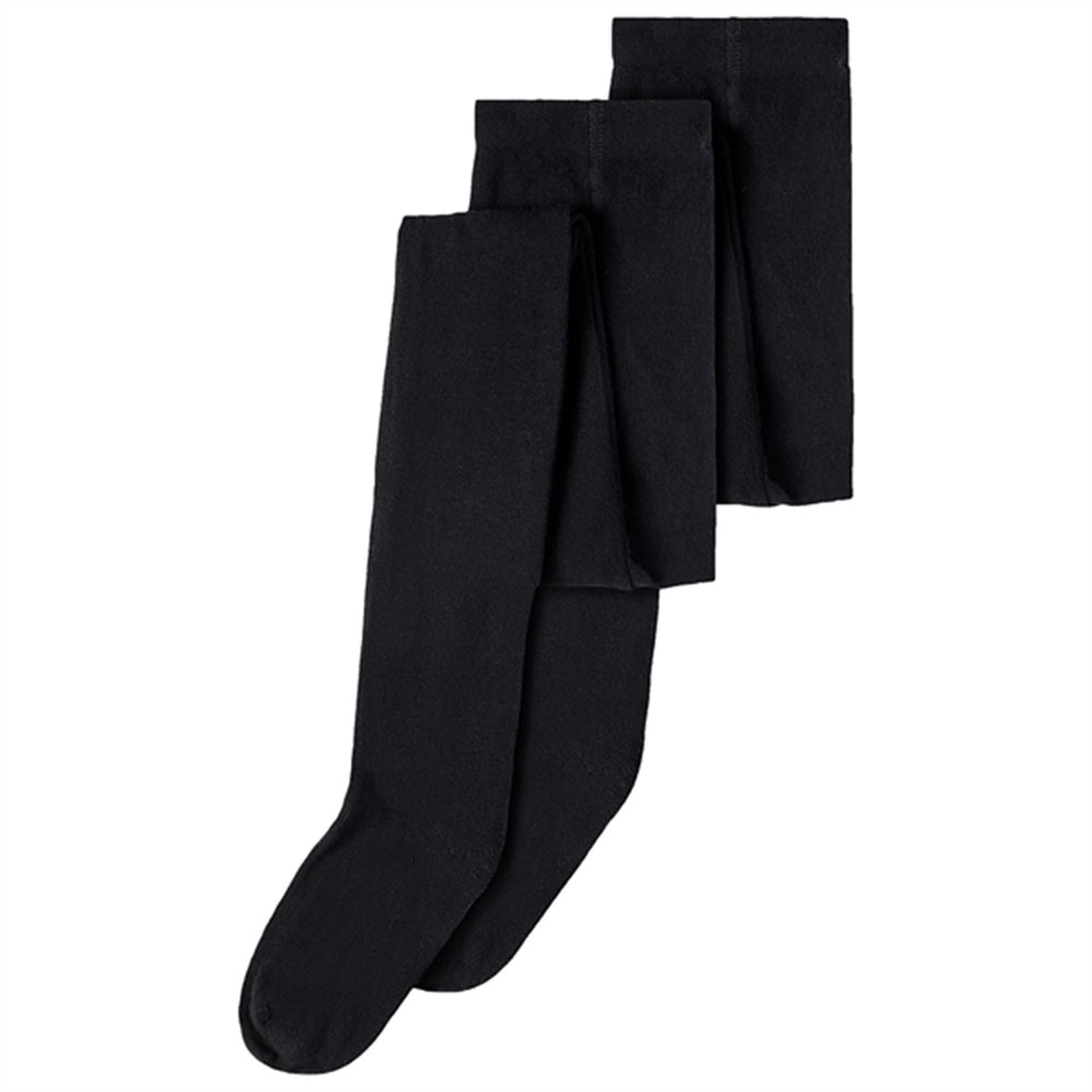 Black Solid Strømpebukser 2-pak Noos