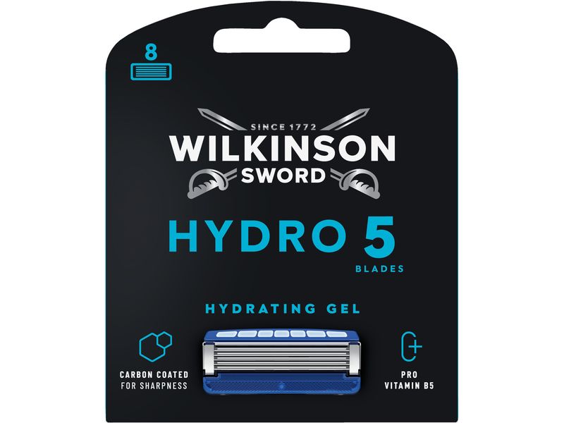 Wilkinson Rasierklingen Hydro 5 8 Stück Ersatzrasierklingen für Männer