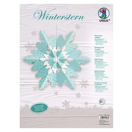 URSUS Winterstern eisblau, Ø 30,5 cm