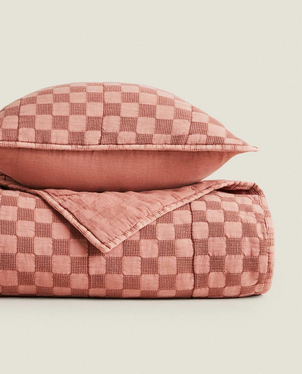EDREDOM DE TRICÔ WAFFLE