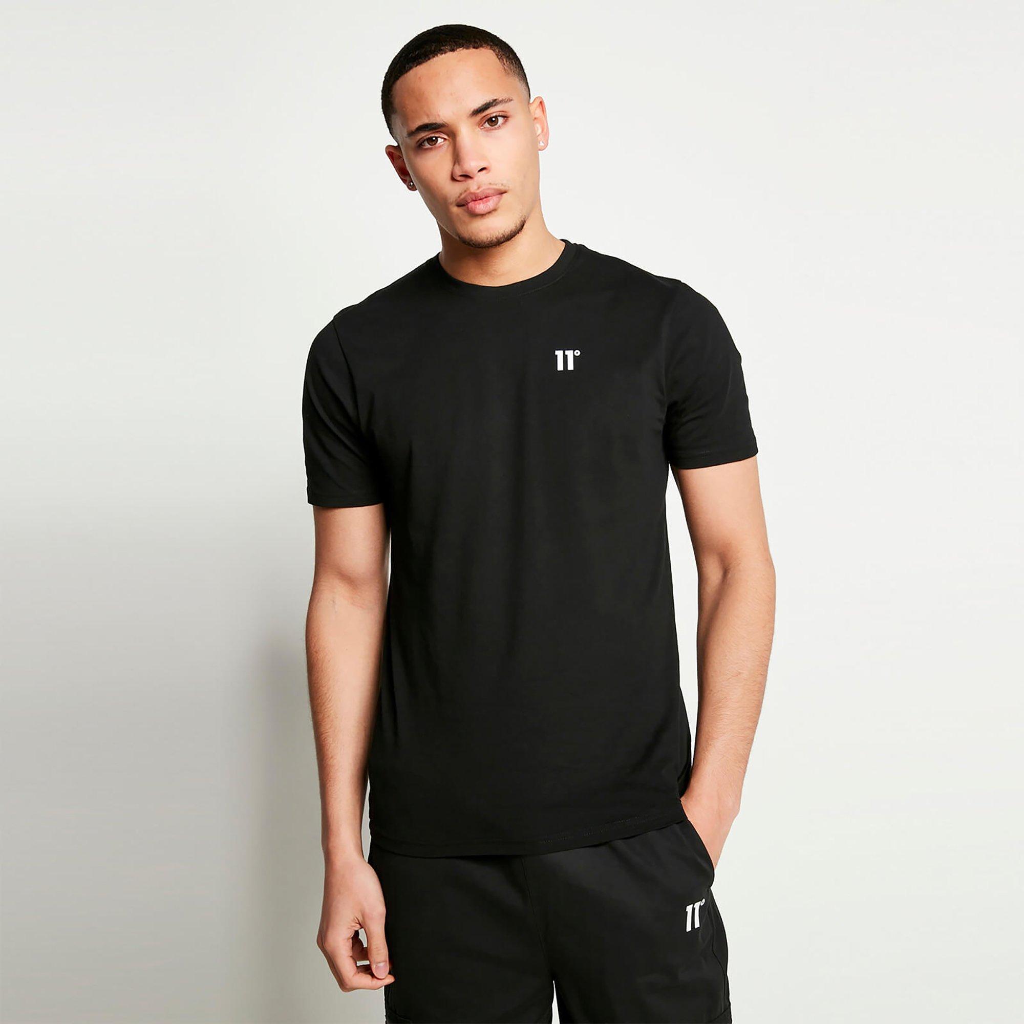 11 Degrees 11D 3 Pack Essential Muscle Fit Short Sleeve T Shirts