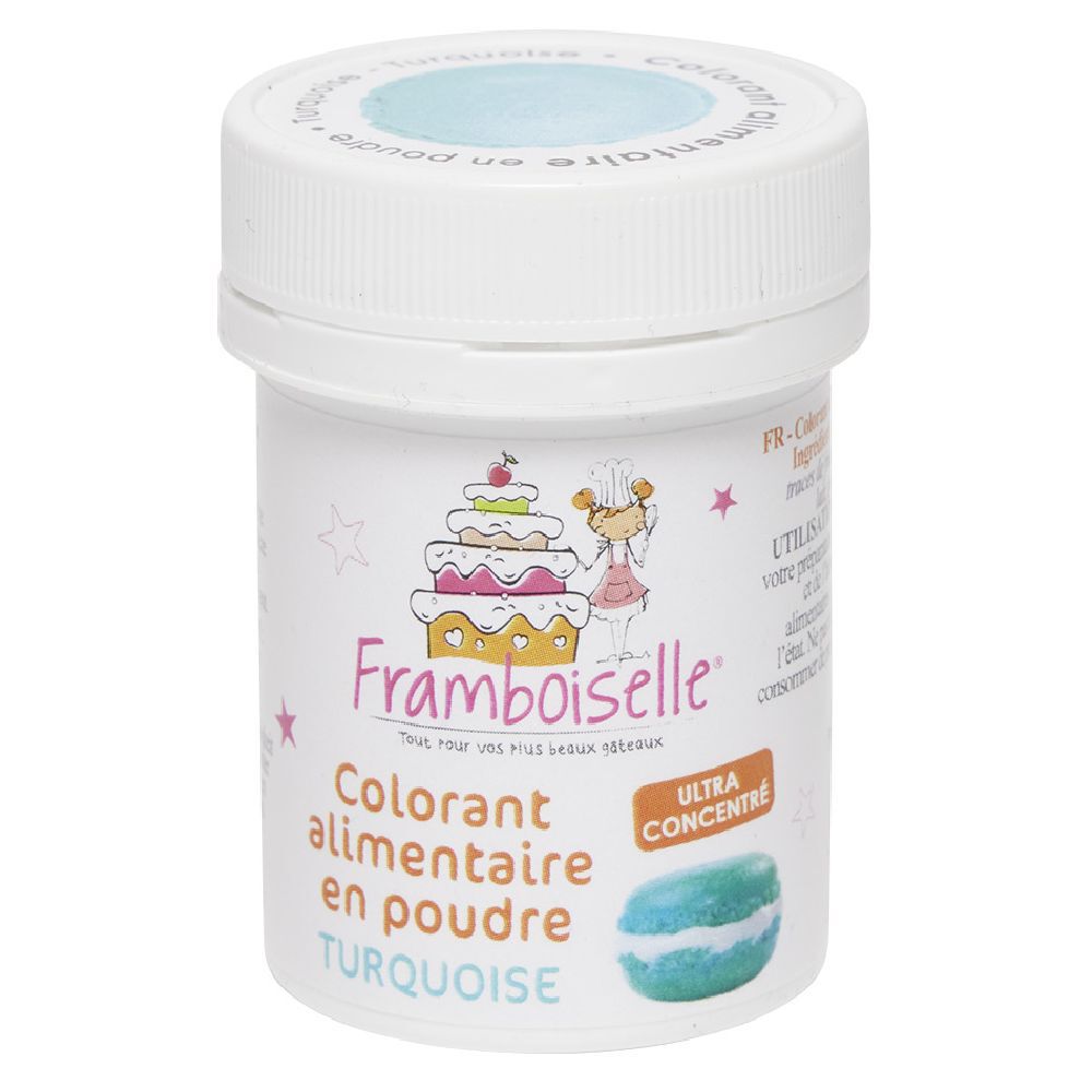Colorant alimentaire en poudre turquoise
