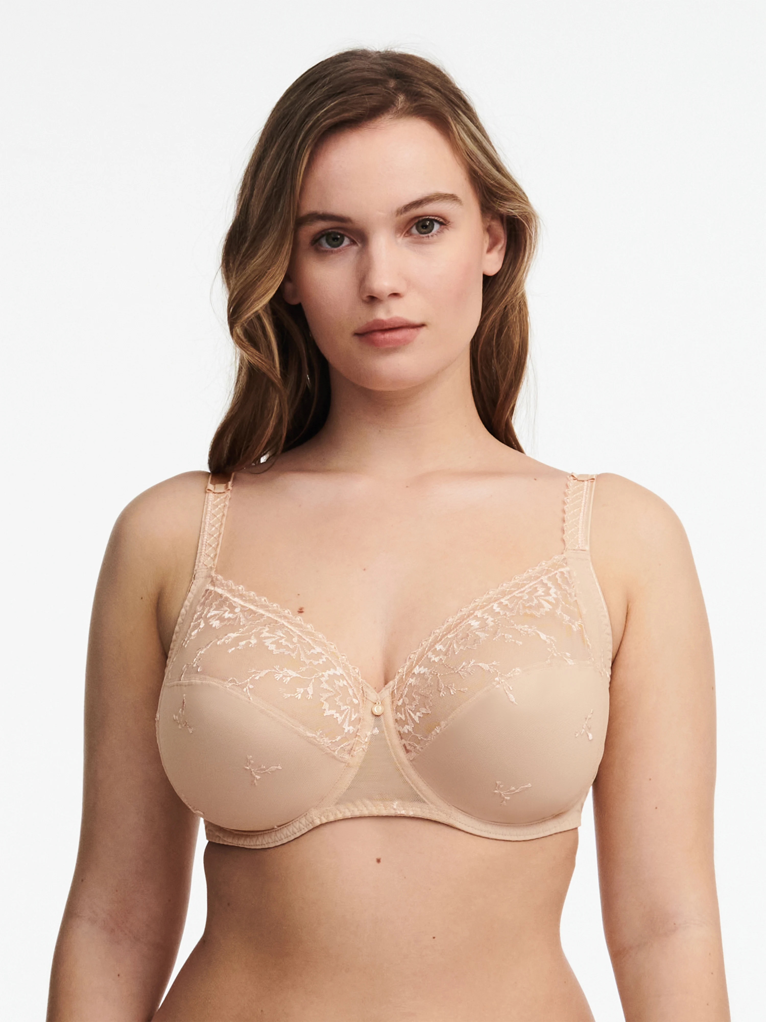 EVERY CURVE - Soutien-gorge emboîtant broderie florale | Beige