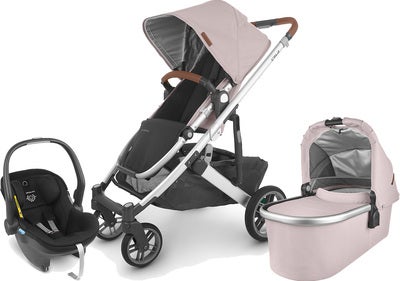 UPPAbaby CRUZ V2 Duovogn inkl. MESA i-Size Babybilstol, Alice Pink/Jake Black