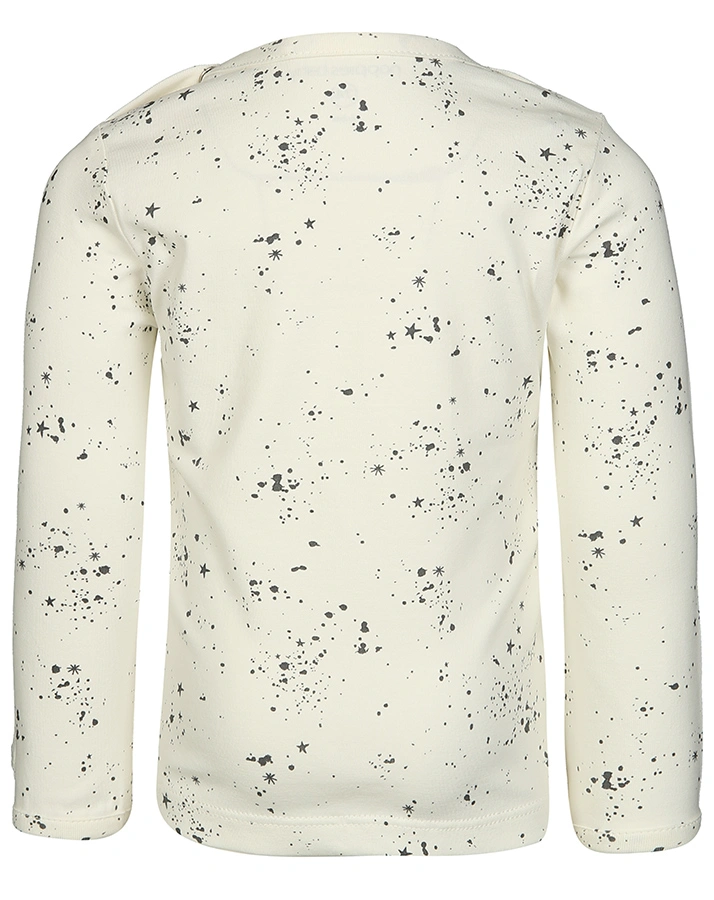 Langarmshirt GALE – AOP in off white