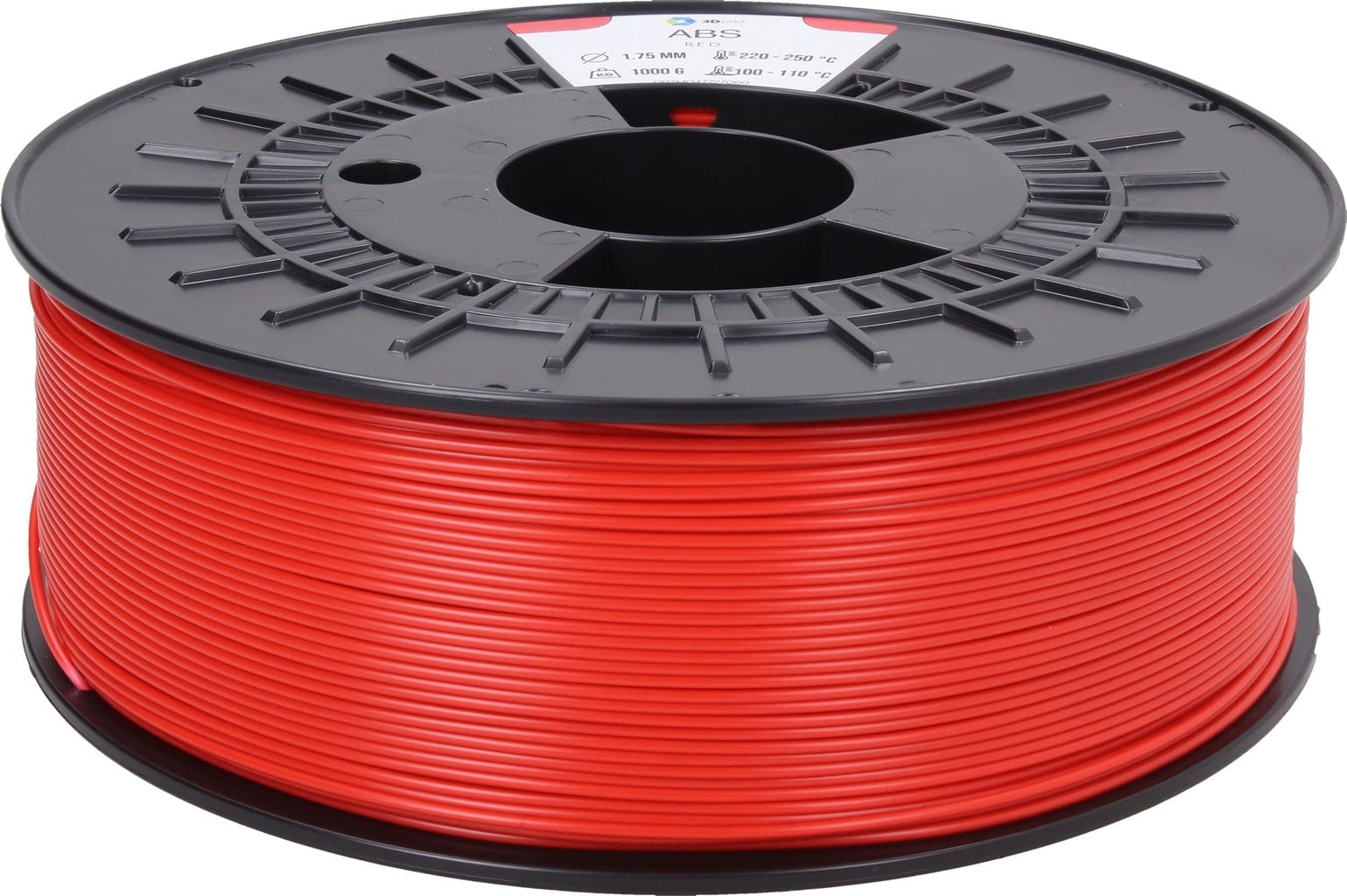 3DJAKE  ABS Rot, 1,75 mm / 2300 g    ABS Filament für industrielle Anwendungen in Rot