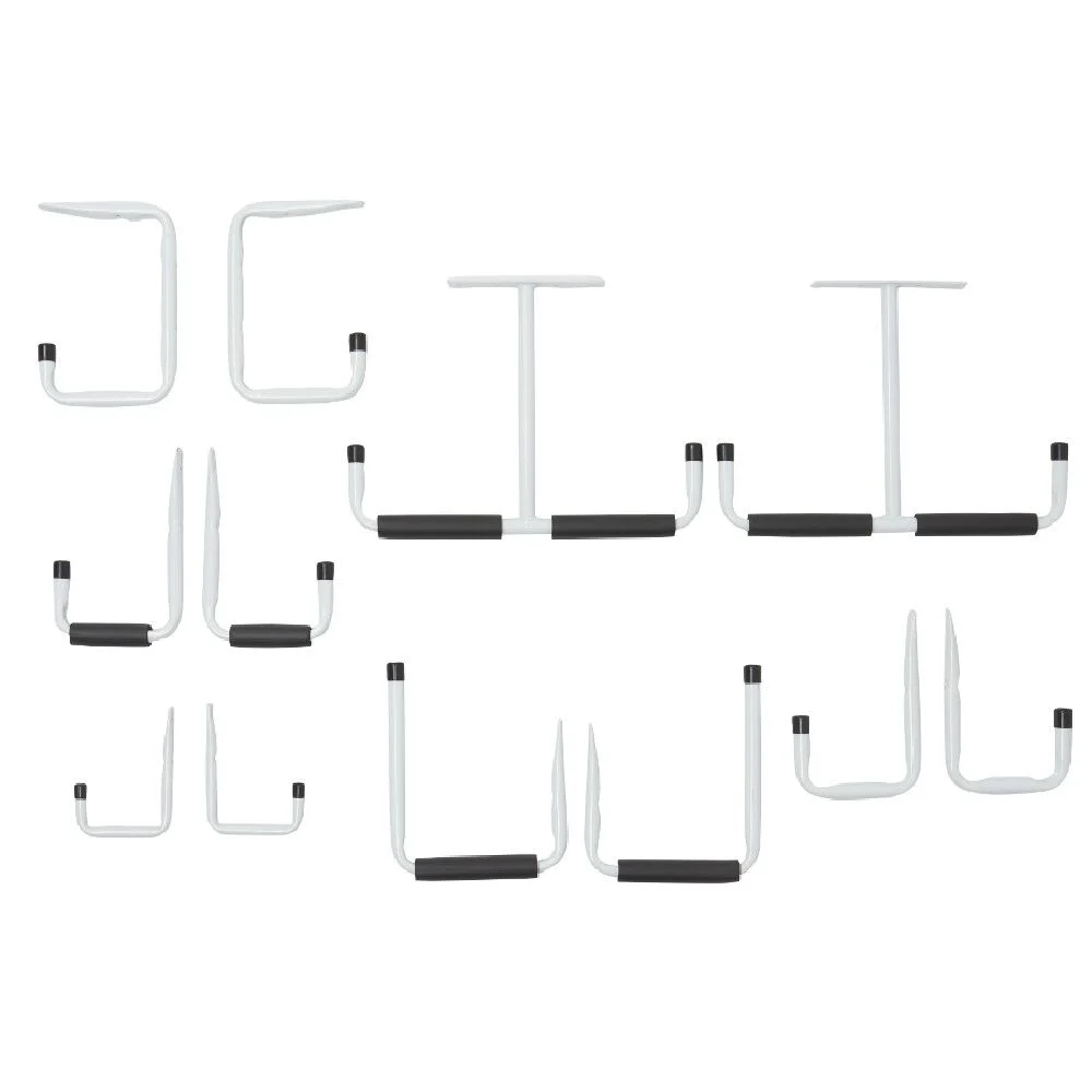 Set crochets bricolage blancs x12