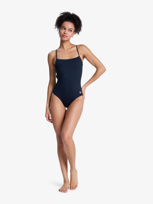 Solid Essentials One-Piece Maillot de bain une pièce Noir Femme