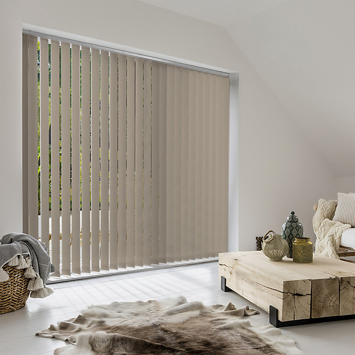 Bande verticale orientable BVO 89 mm H280 Alaska voile taupe