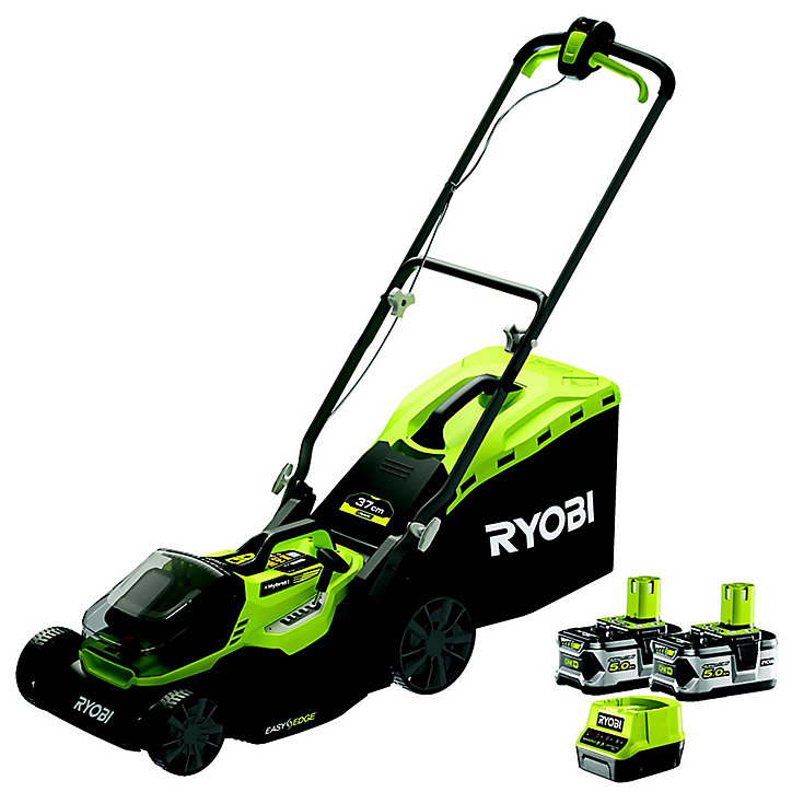 Tondeuse hybride Ryobi 36V 37 cm (avec 2 batteries et 1 chargeur) sans fil