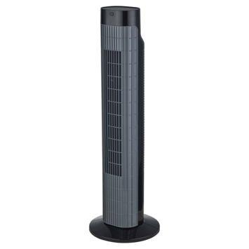 Zuilventilator Canberra 24x76 cm met timerfunctie zwart/grijs