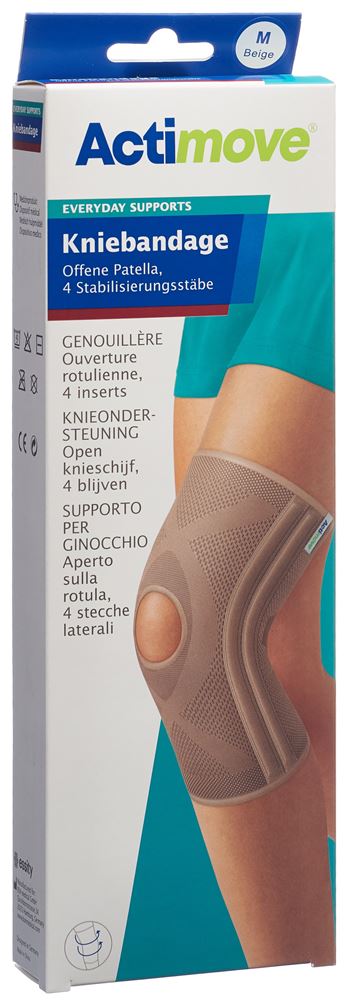 Actimove Everyday Support Kniebandage M offene Patella 1 Stk