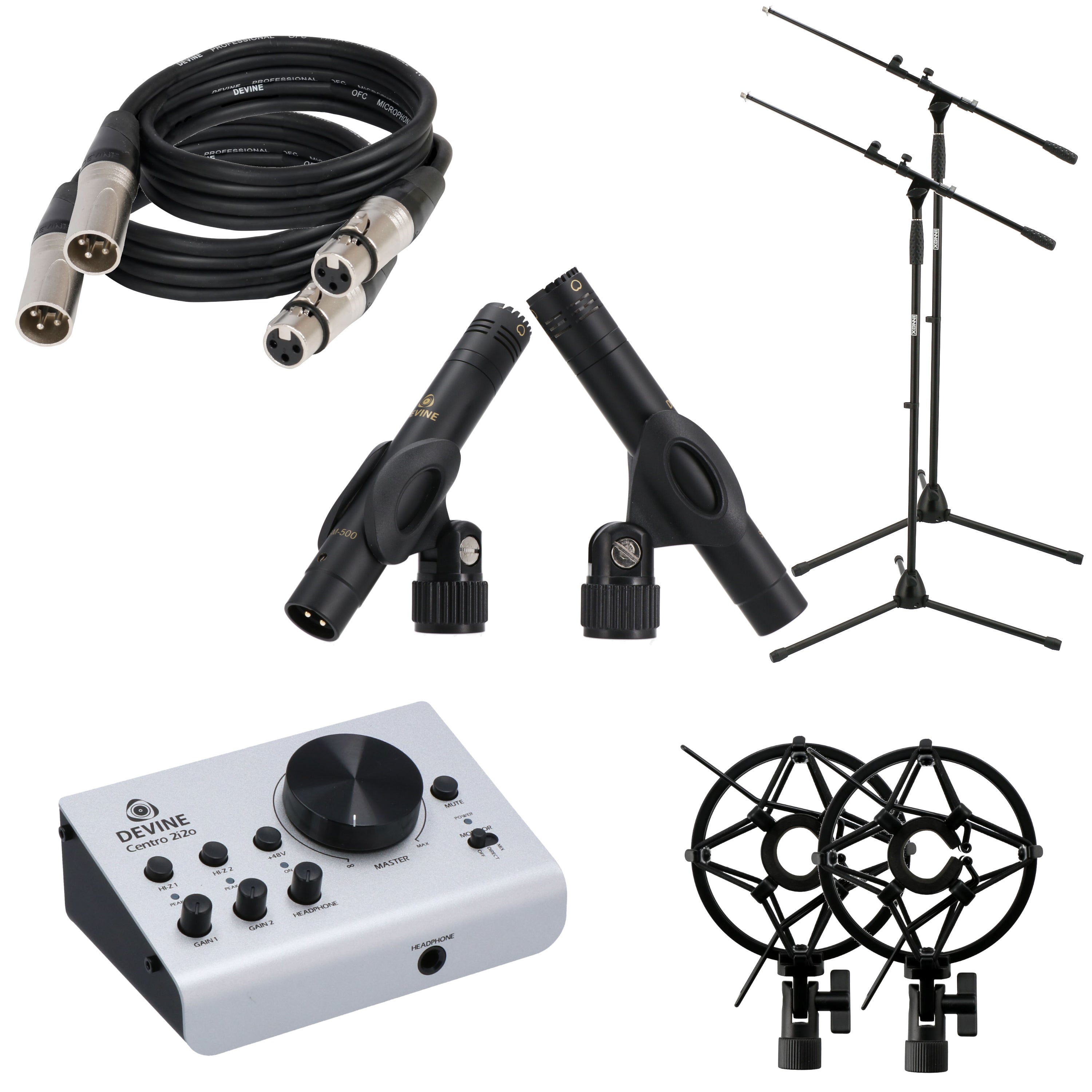 Devine SM-500 stereo studio bundel