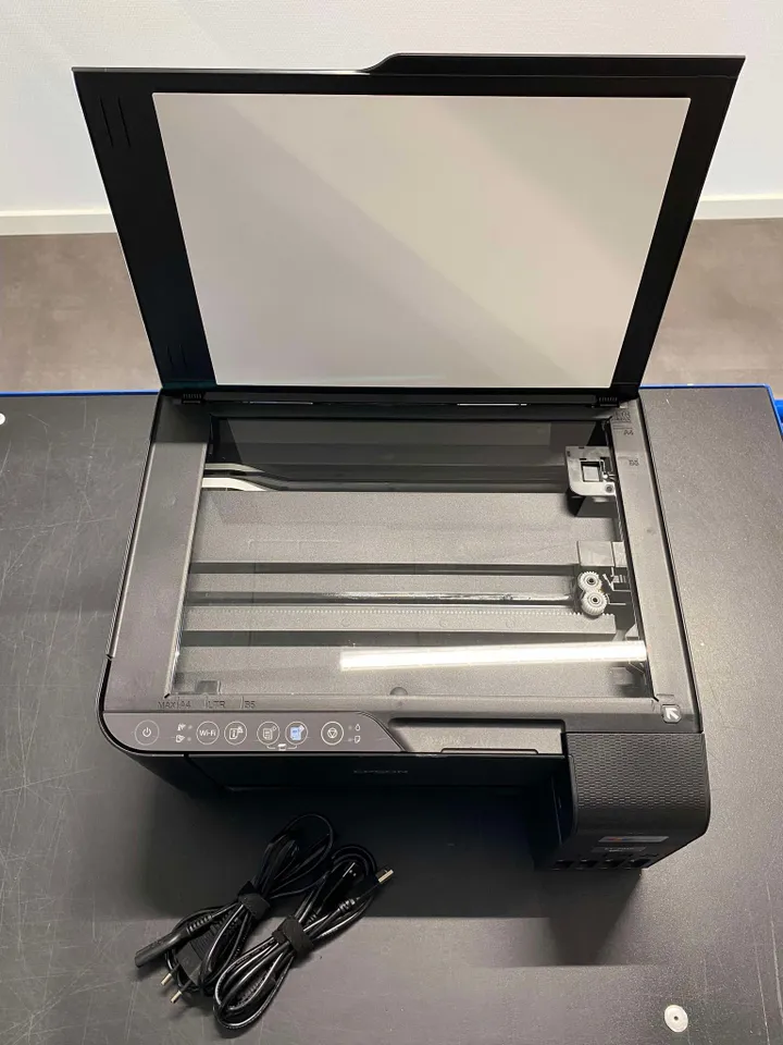 [OUTLET] - Epson EcoTank ET-2812 - Multifunktionsprinter - farve - blækprinter - kan genopfyldes - A4 (medie) - op til 10 spm (udskriver) - 100 ark - Wi-Fi - sort