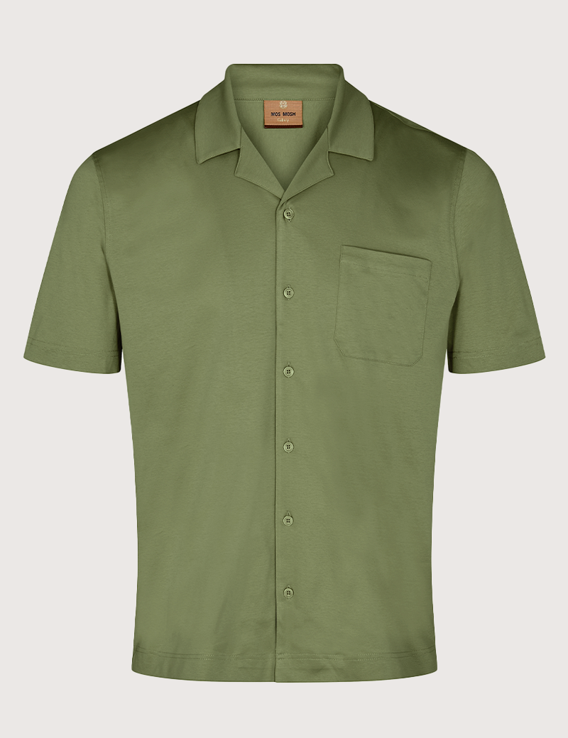MOS MOSH CHEMISE MANCHES COURTES HOMME MARCO KAKI