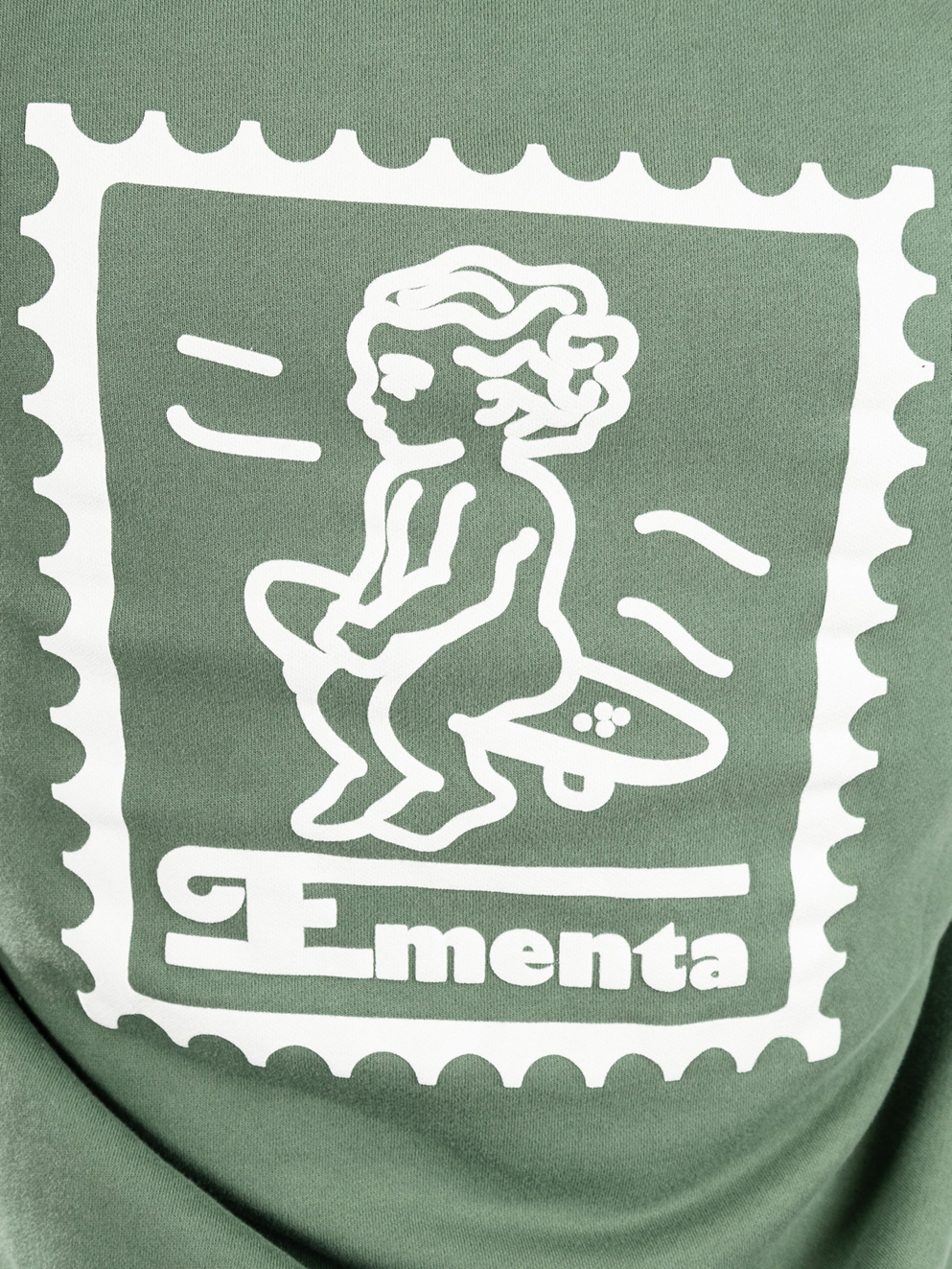 Ementa SB Baby Stamp Hoodie green/off white