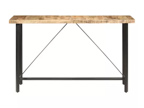 Table de bar 180x70x107 cm Bois de manguier brut