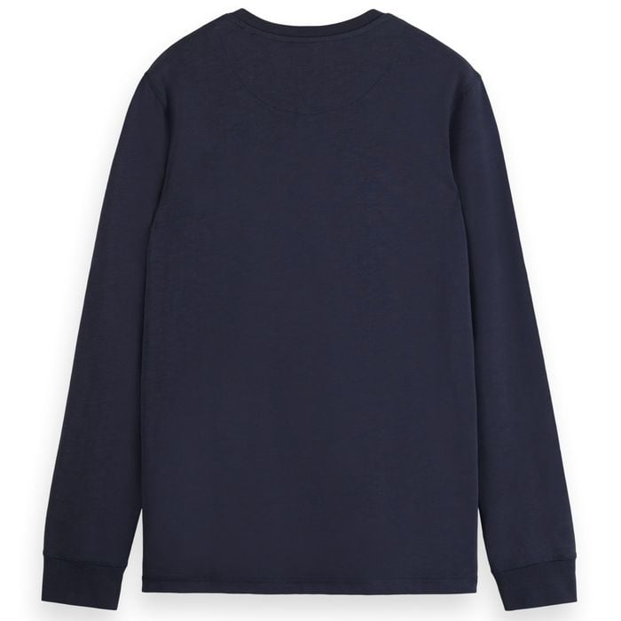Scotch & Soda Slub Henley Longsleeve Shirt Heren