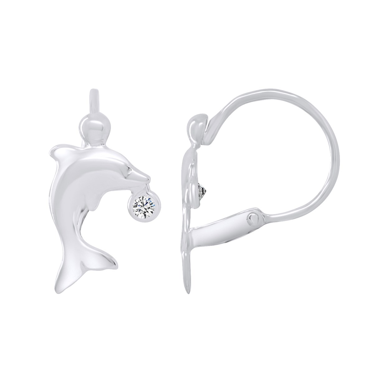 Boucles d'Oreilles DAUPHIN - Argent 925