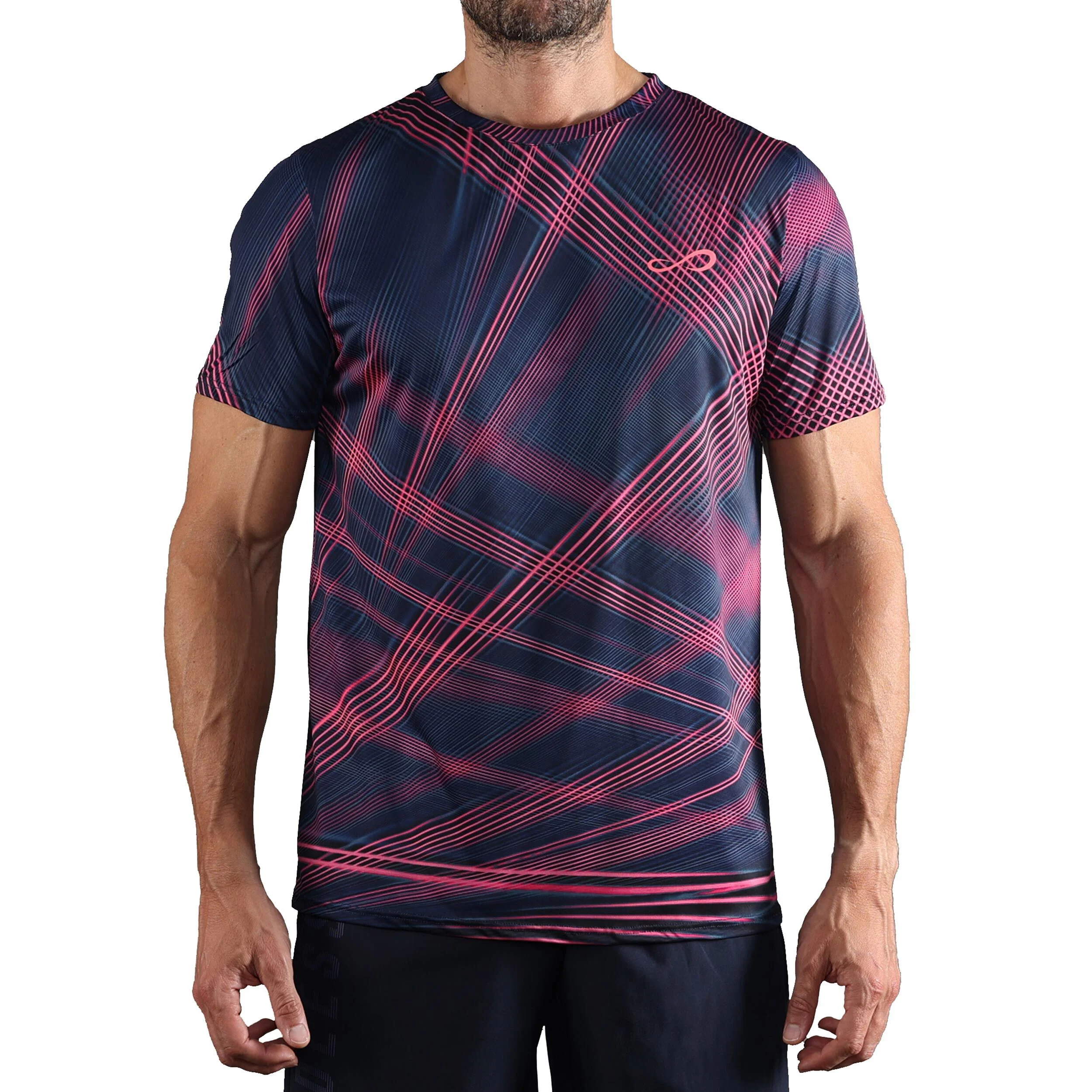 Endless Ace Orbital T-shirt Hommes - Bleu , Corail