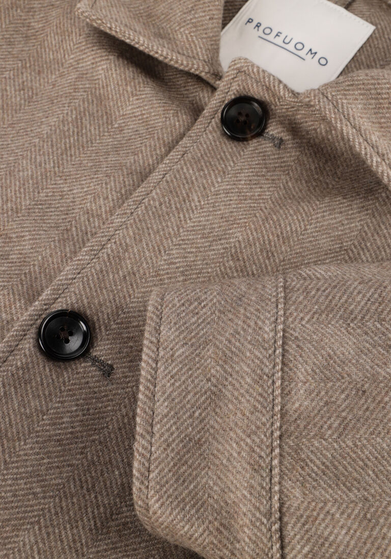 beige profuomo overshirt overshirt hb small