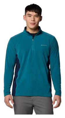 Polaire Homme Columbia 1/2 Zip Klamath Range II Bleu