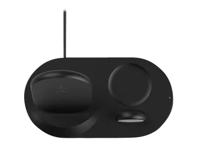 Belkin BoostCharge - Trådløs opladningsstander - 7.5 Watt - sort - for Apple AirPods; AirPods Pro; iPhone 11, 12, 7, 8, SE, X, XR, XS, XS Max; Watch