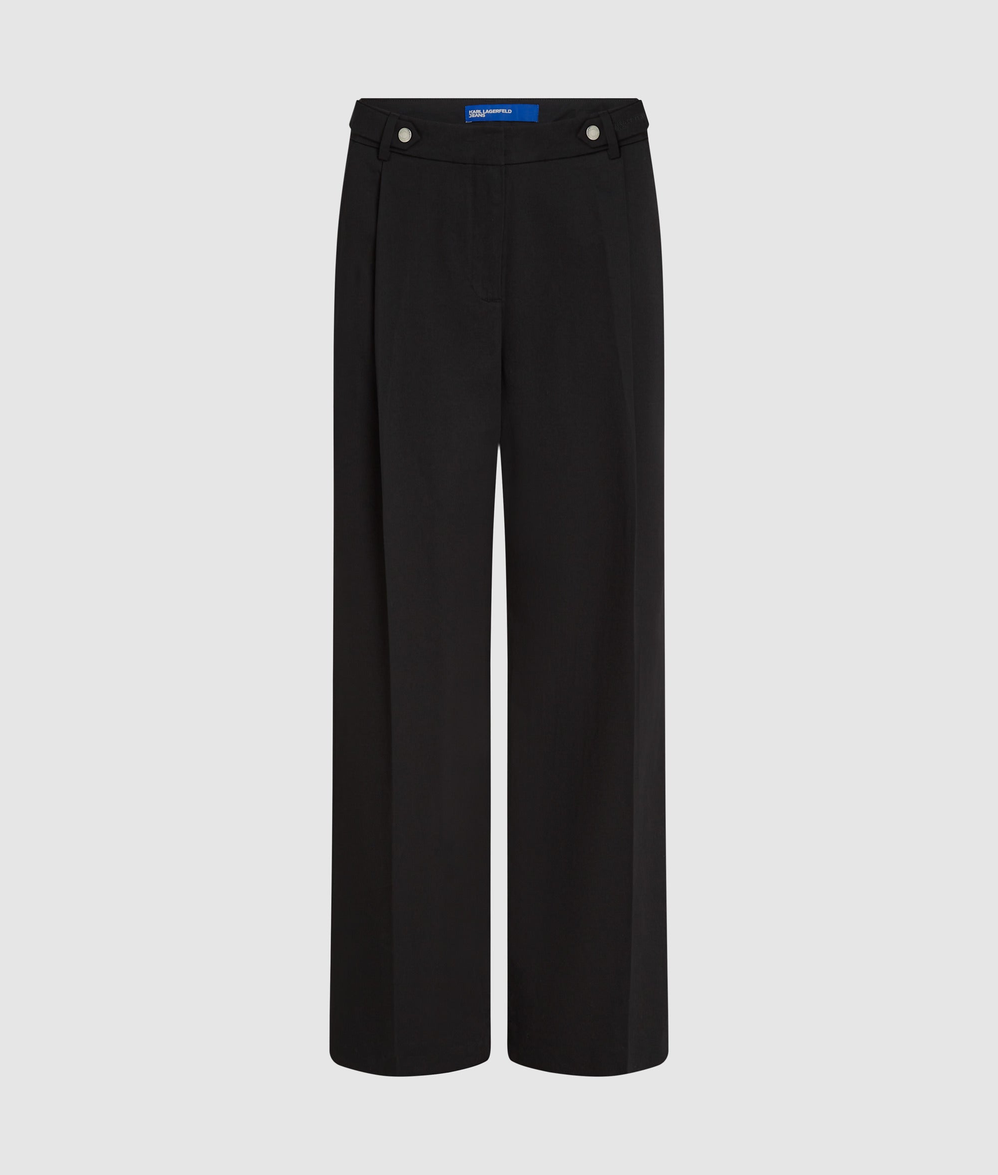 Getailleerde broek met wijde pijpen