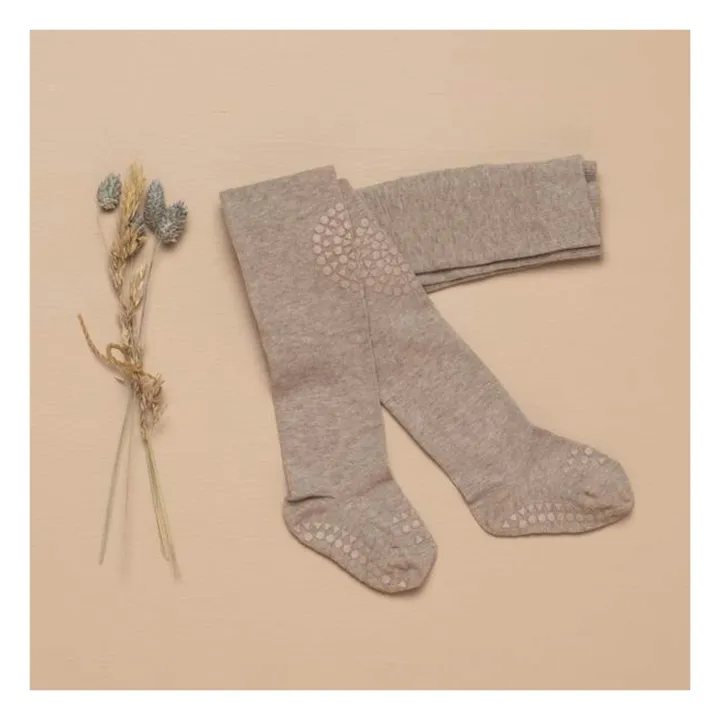 GOBABYGO Collants Antidérapants | Beige