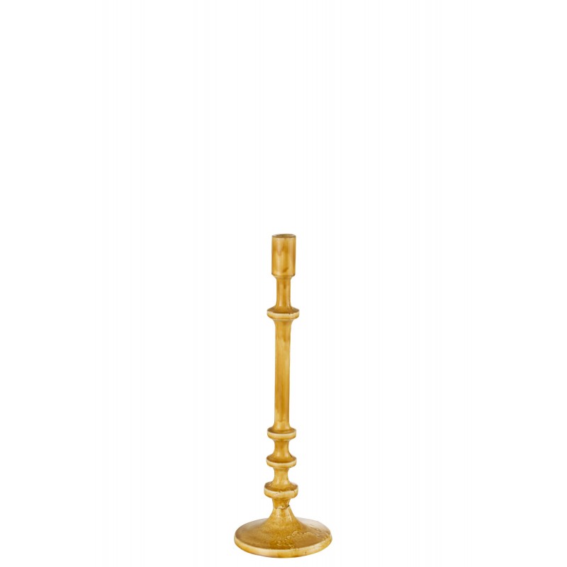 Chandelier classique en aluminium ocre h40cm