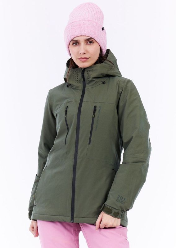 Protest Womens Prtbeverly Snowjacket Ski-jas (Dames |grijs |waterdicht)
