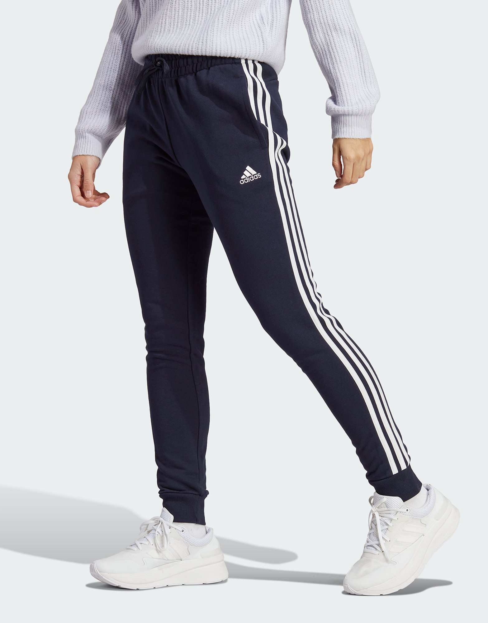 adidas Pantalon fuselé en molleton à 3 bandes Essentials