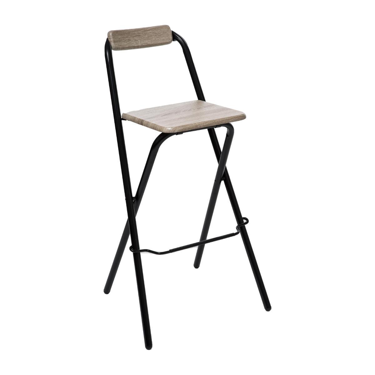 TABOURET BAR PLIANT LOUNA BOIS
