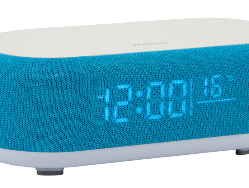 Alarm Clock Vogue w. Phone Charger And Blue Tooth KA6033BK Black