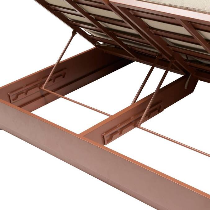 Lit de piscine ALLURE Beige / Acajou