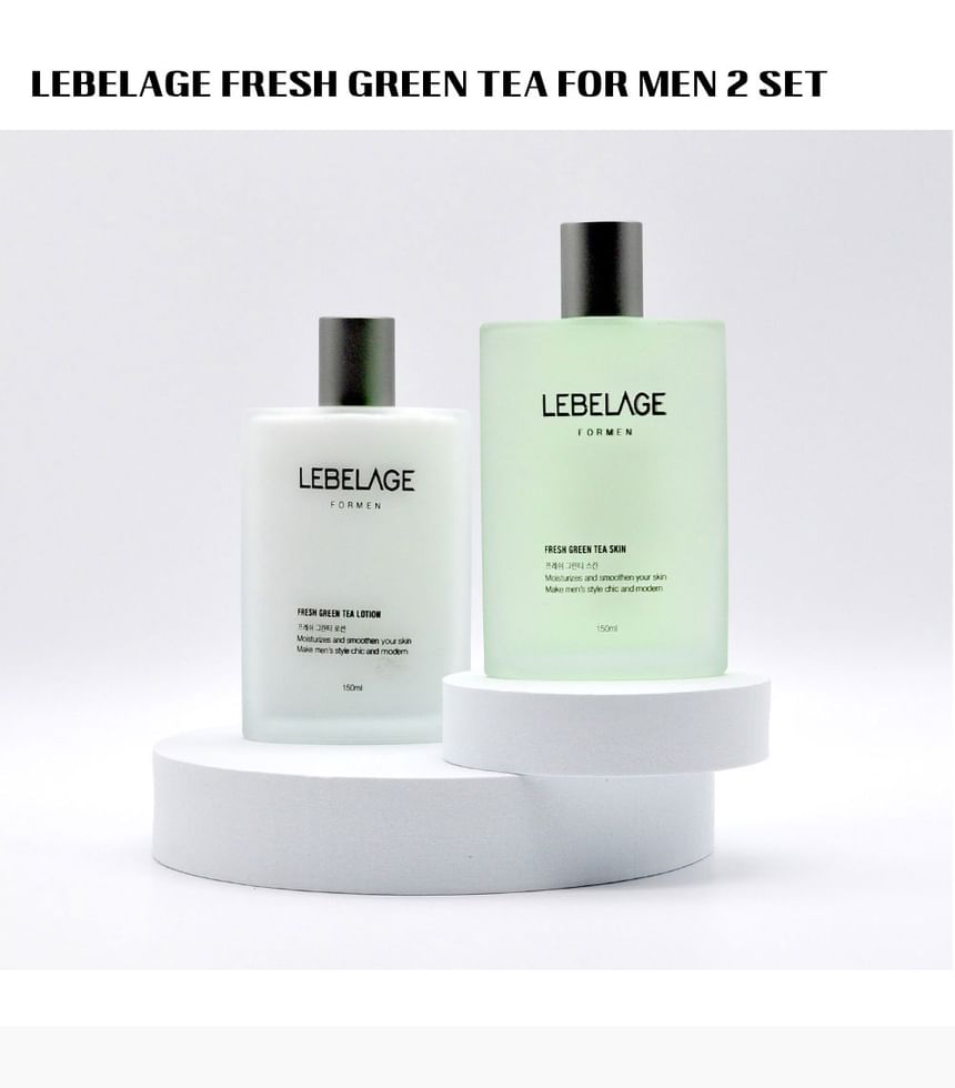 LEBELAGE - Verse groene thee voor mannen 2-delige set