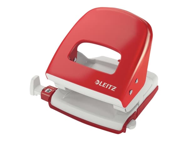 Leitz NeXXt - Hullstanser - 30 ark / 3 mm - plast, metall - rød