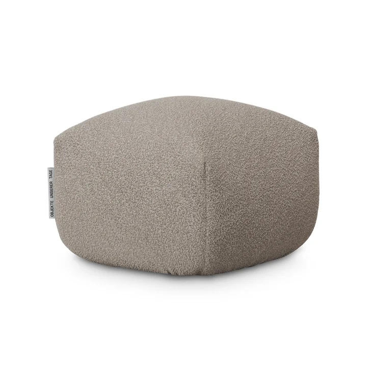 OUT Objekte unserer Tage - Sander Pouf Mini, steingrau (Berlin 801 by OUT)