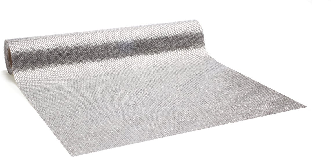 Vivant tafelloper Metalino zilver 250 x 28 cm