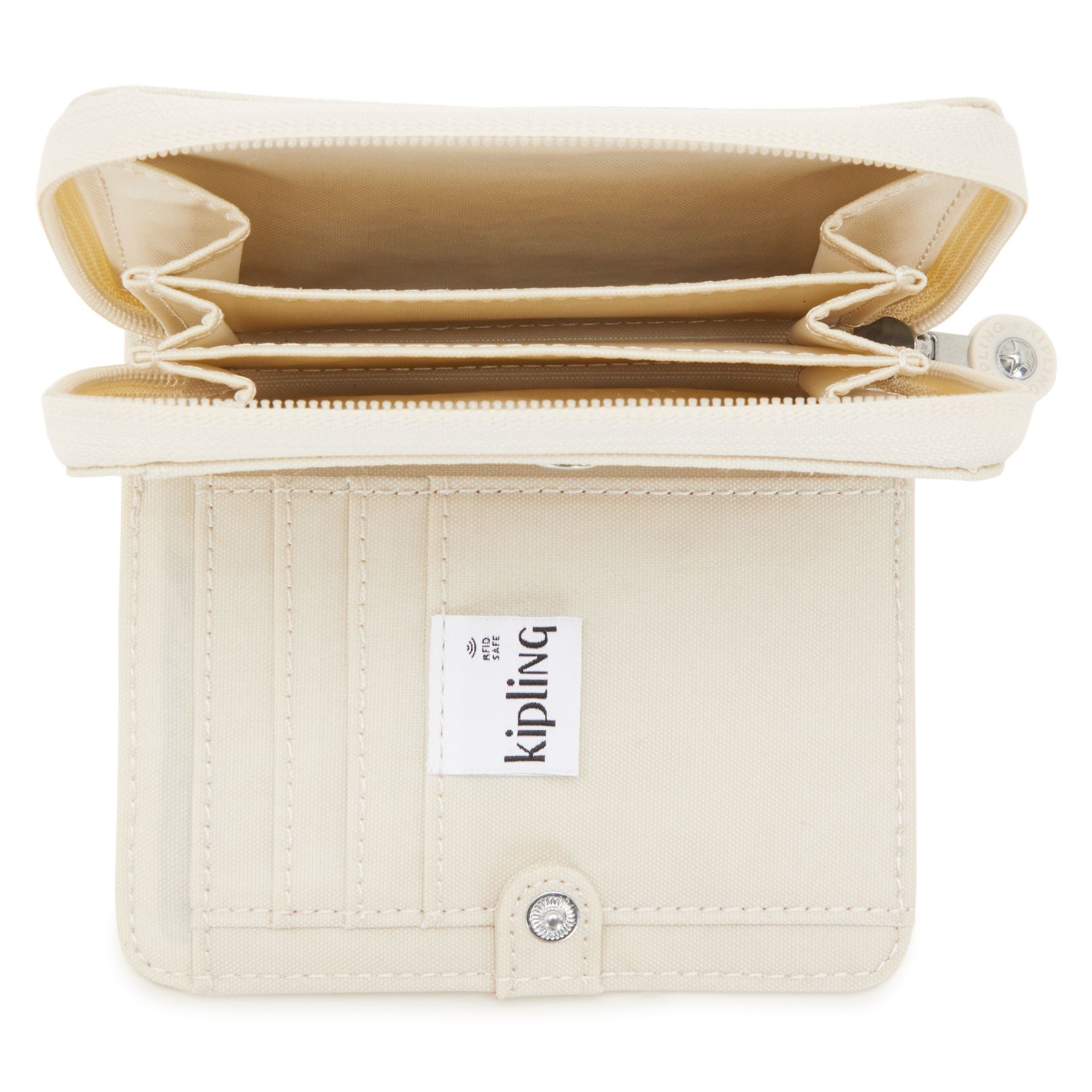 MONEY LOVE Portefeuille Moyen RFID - Beige Pearl