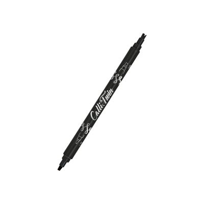 Online Calli Twin - Stylo pinceau à double embout - feutre de calligraphie - noir