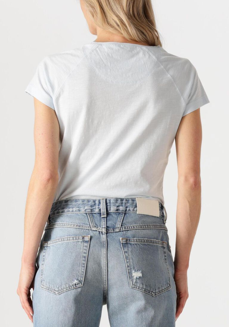 lichtblauwe closed t-shirt t-shirt raglan