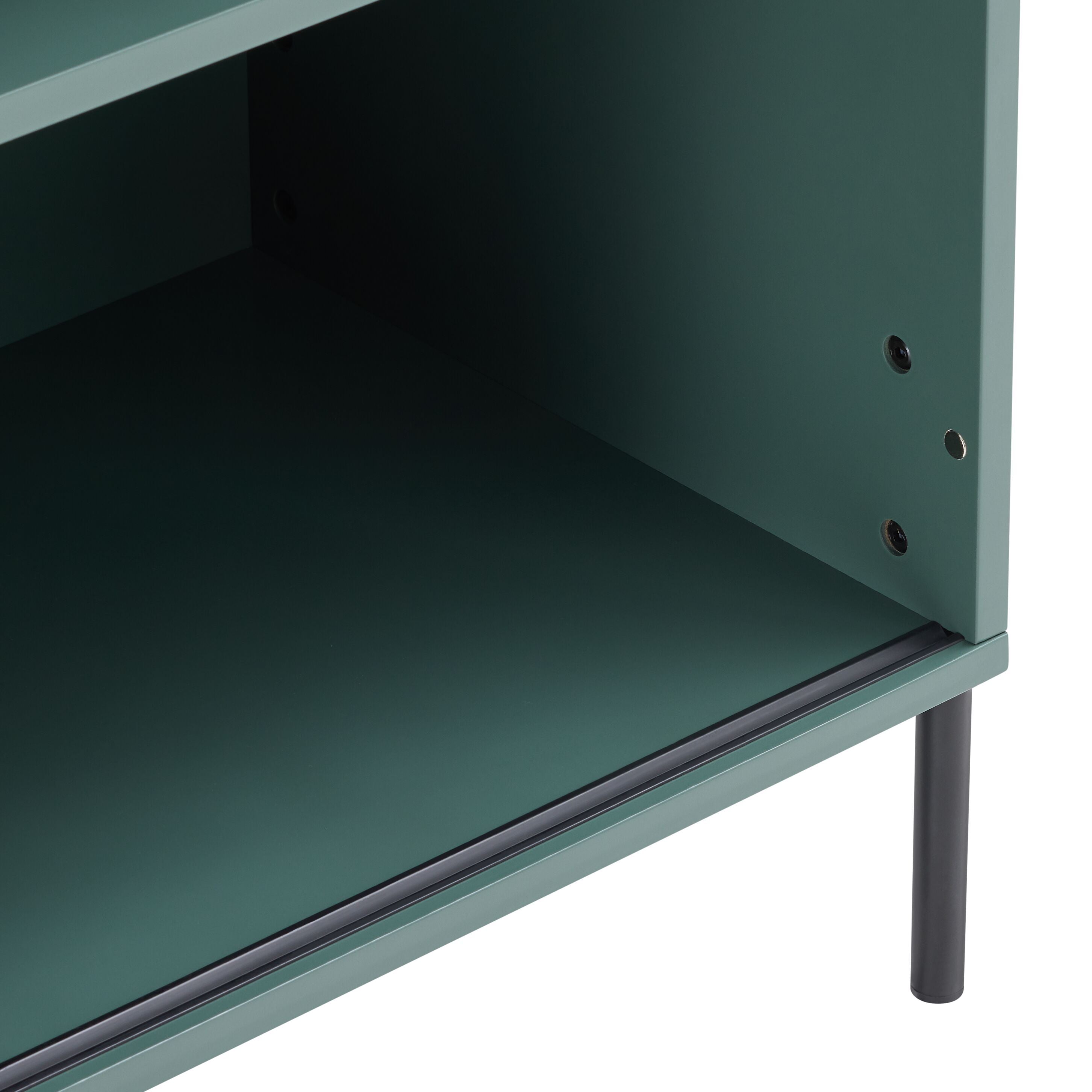 OLSEN Highboard - Grün / B: 100.0 cm x T: 40.0 cm x H: 80.0 cm