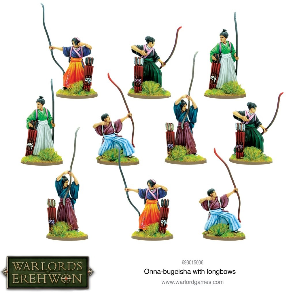 Warlord of Erehwon: Onna-bugeisha with Longbows