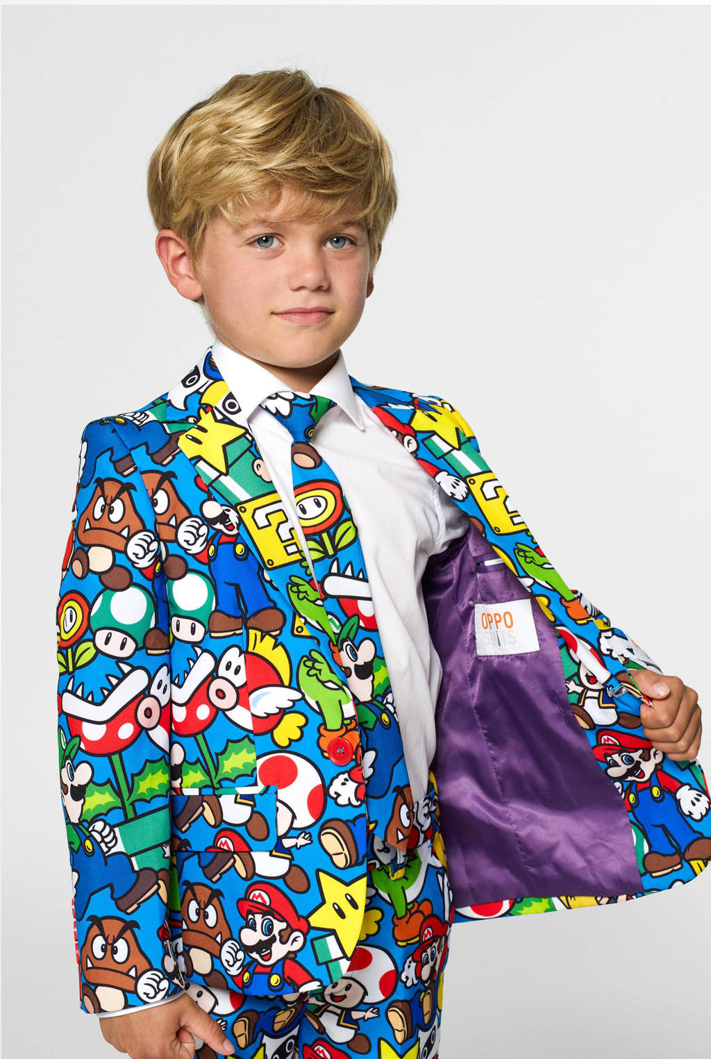 OppoSuits kostuum Super Mario™ met all over print multi