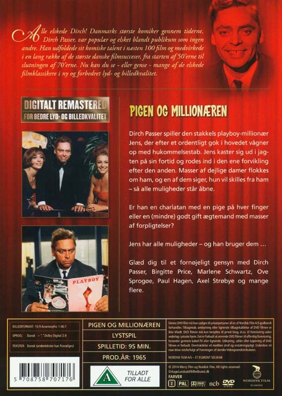 Pigen Og Millionæren - DVD